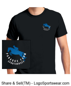 Gildan Ultra Cotton Adult Unisex Short Sleeve - Black Design Zoom